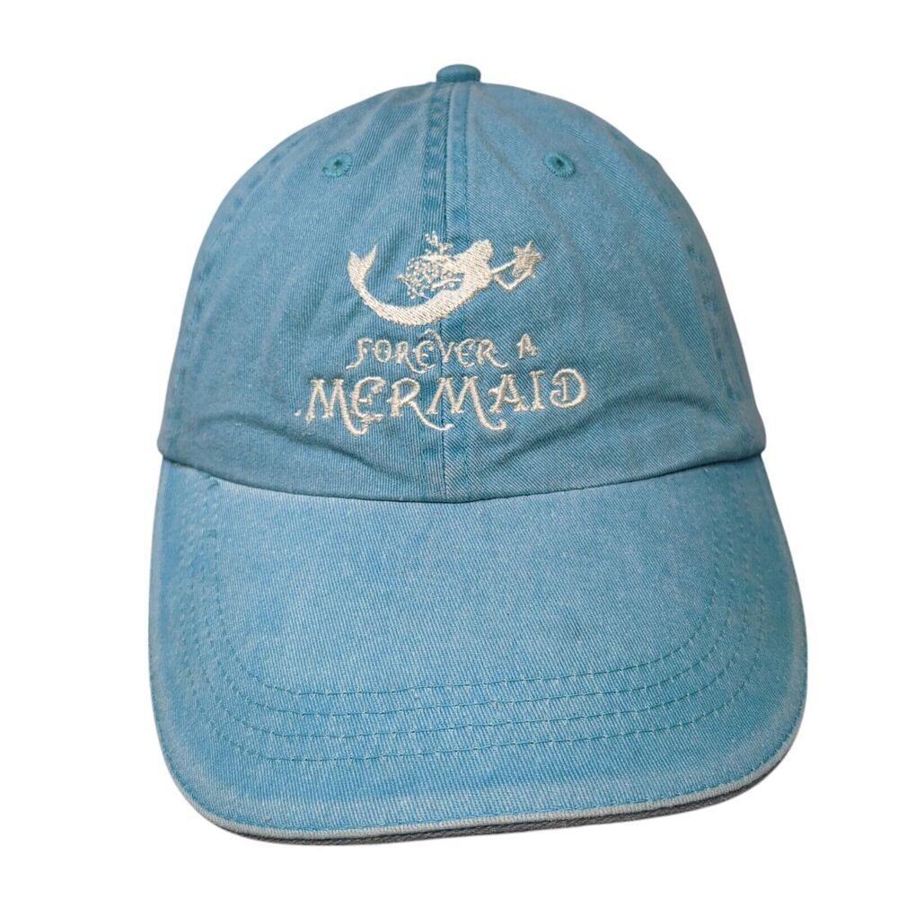 Forever A Mermaid Strapback Hat Blue One Size Ft Walton Beach Anvil